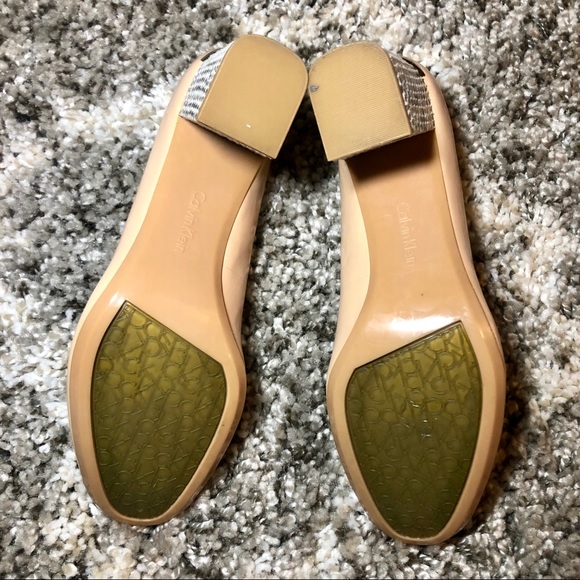 Calvin Klein cirilla snake block heel pumps - Picture 5 of 6